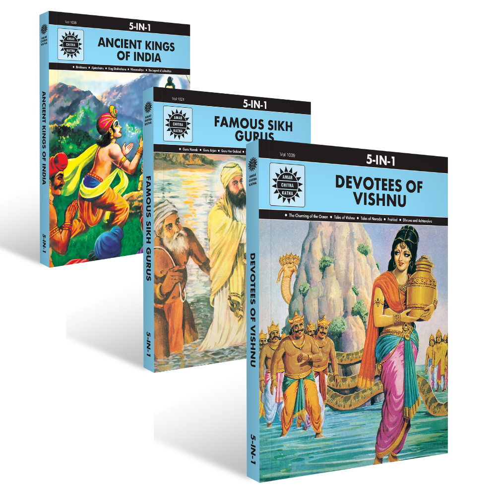 Amar Chitra Katha 5-in-1 Pack of 3 - (Assorted)