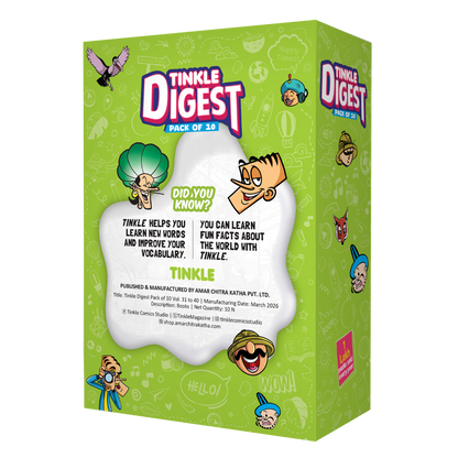 Tinkle Digest Combo Pack of 10 - Volumes 31 to 40