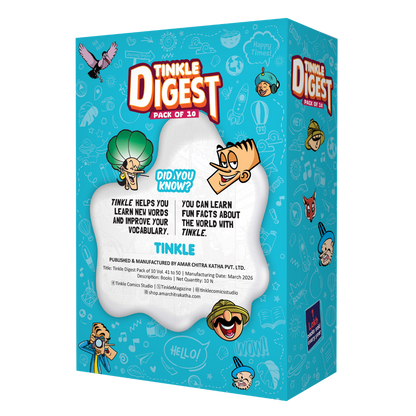 Tinkle Digest Combo Pack of 10 - Volumes 41 to 50