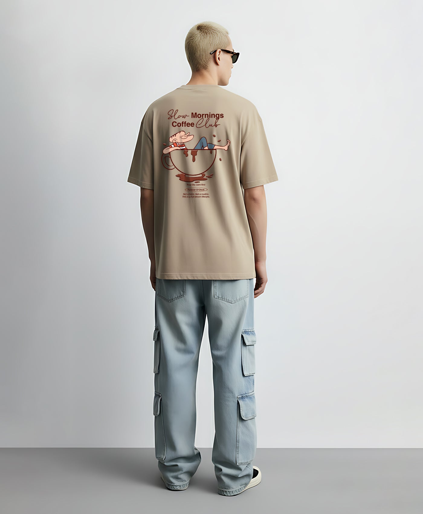 SLOW MORNINGS OVERSIZED T-SHIRT