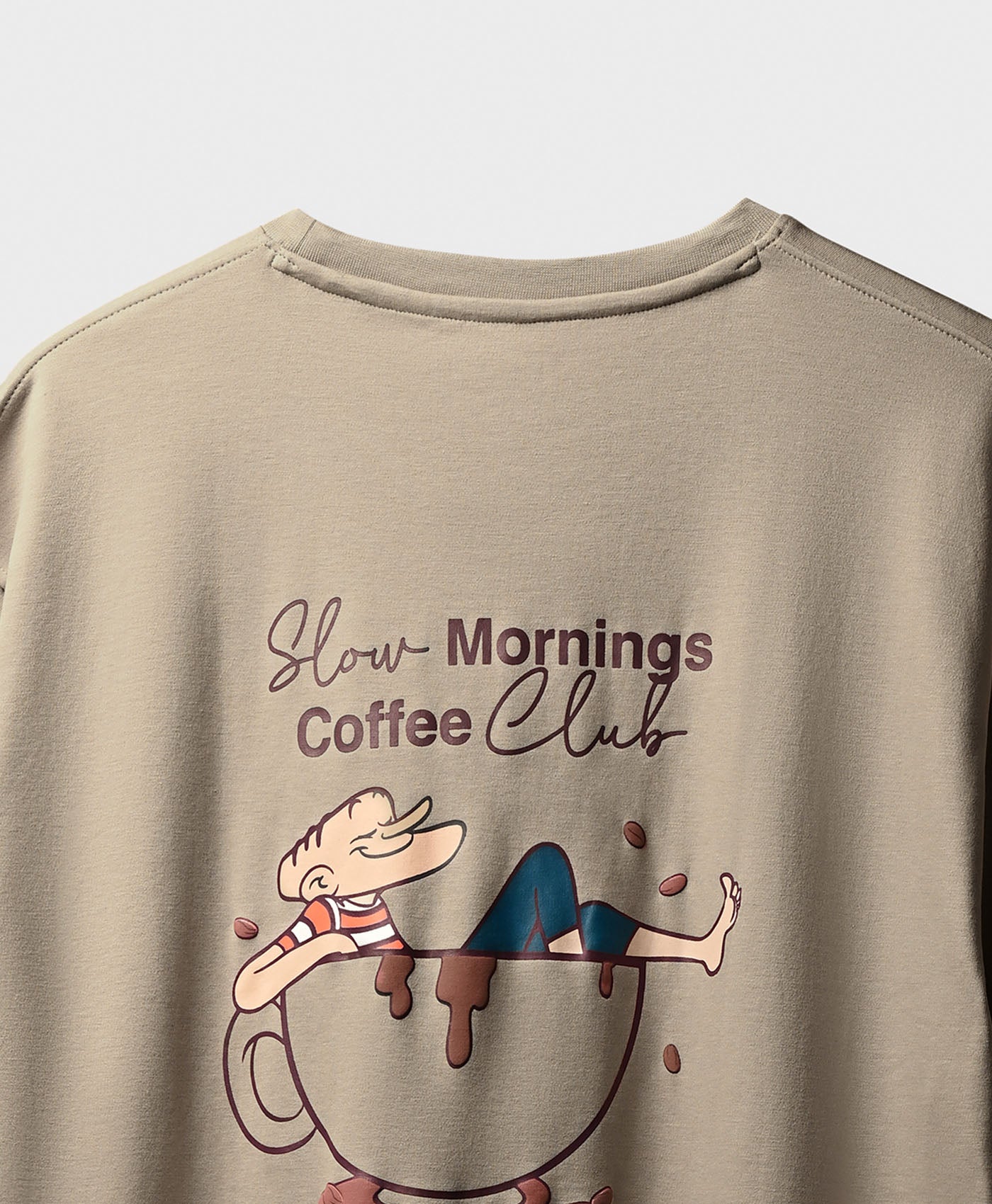 SLOW MORNINGS OVERSIZED T-SHIRT