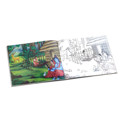 Ramayan Coloring Book - Color, Learn & Play