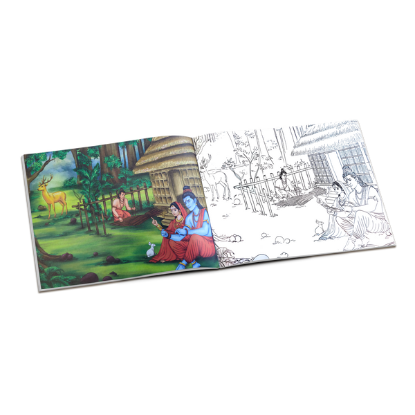 Ramayan Coloring Book - Color, Learn & Play