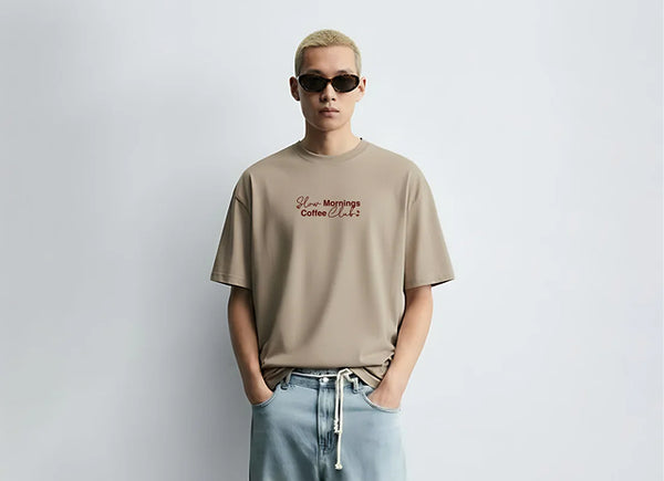SLOW MORNINGS OVERSIZED T-SHIRT