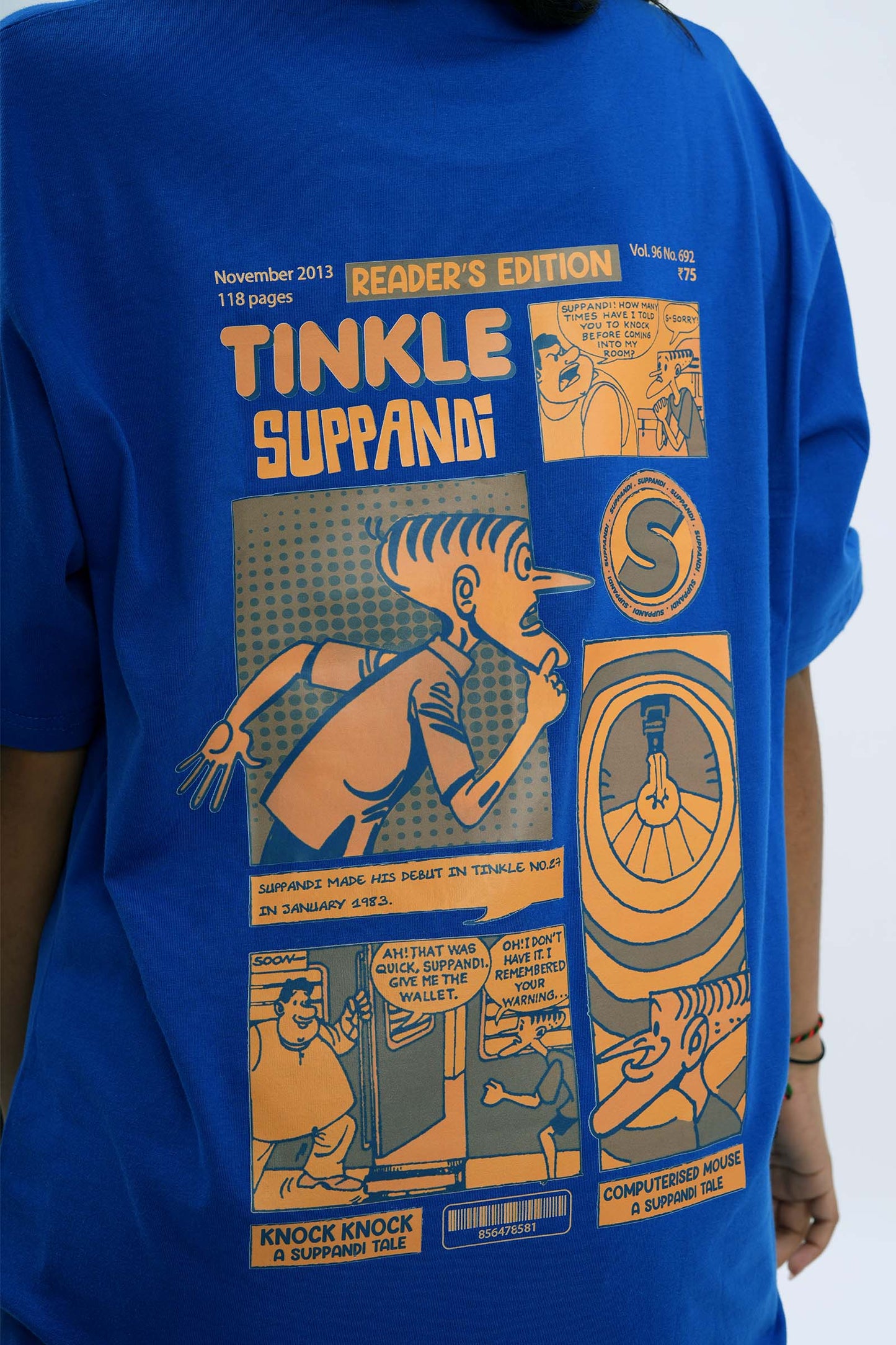 Tinkle x A47: Suppandi Knock Knock Tale Oversized T-Shirt